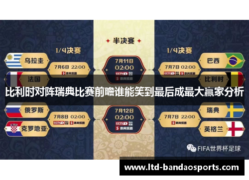 比利时对阵瑞典比赛前瞻谁能笑到最后成最大赢家分析